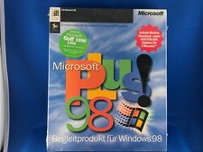 Vintage Microsoft Plus 98 Windows 98 Big Box PC Software CD-ROM Germany Retro picture