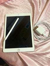 Apple iPad 9.7in 256GB Wi‑Fi Gray 2GB RAM w/ Stylus, BUNDLE with cord, and pen picture