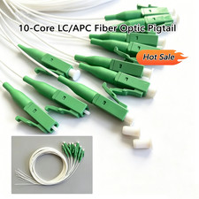 10~50pcs LC/APC Fiber Optic Pigtail 9/125μm 0.9mm Single Mode FTTH Splicing Wire picture