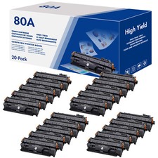 20x For HP 80A CF280A Toner Cartridge Black LaserJet Pro 400 M401dw M401dn M401a picture