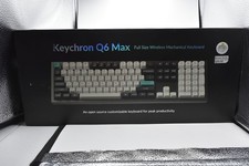 Keychron Q6 Max Wireless Mechanical Keyboard Q6M-M4 Gateron Jupiter Switch-Read picture