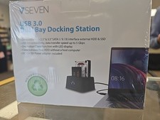 NEW VSEVEN USB 3.0 Dual Bay Docking Station 2.5