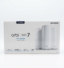 NETGEAR Orbi 770 Series BE11000 WiFi 7 Mesh Network System (RBE773)  3 Pack picture