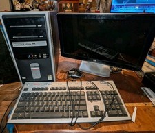 Compaq Presario SR1130NX Retro Gaming PC Athlon HP Screen,Compaq Keyboard,Includ picture