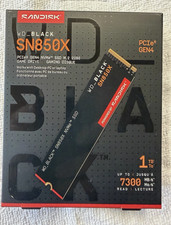 WD_BLACK SN850X 1TB M.2 2280 PCIe NVMe Internal SSD - WDS100T2X0E picture