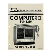 Sun Electric Corporation Computer II SUN 1215 Operator's Manual 1979 Vintage picture