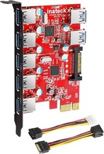 Inateck KTU3FR-502U 7Port USB 3.0 5Gbps PCI Express Expansion Adapter Card SATA picture