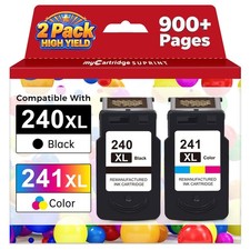 PG-240 XL/CL-241 Ink Cartridges for Canon 240XL 241XL Combo Pack picture