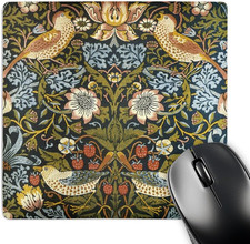 William Morris Strawberry Thief Pattern - Mouse Pad, 8 by 8 Inches (Mp_219390_1) picture