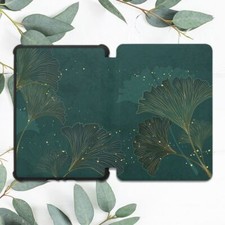 Green Gold Leaves Line Art Case For All-new Kindle 10th Gen Kindle Paperwhite picture