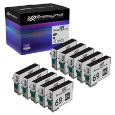 10PK Reman For Epson T069120 (T0691) Black Ink Cartridge picture