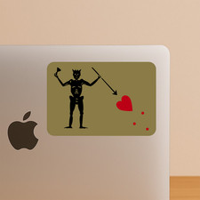 Tactical Blackbeard Pirate Flag Sticker-Edward Teach Decal for Laptops & Tumbler picture
