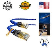 16ft Cat 8 Ethernet Cable - High-Speed 40Gbps Nylon Braided with RJ45 Connectors picture