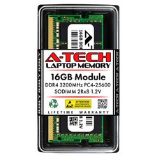 16GB DDR4 PC4-25600 SODIMM (Replacement for Kingston KVR32S22D8/16) Memory RAM picture