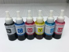 6Pk Black Cyan Magenta Yellow LC LM Refill Dye Ink for HP Canon Epson Cartridge picture