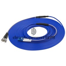 20M Indoor Armored Single-mode LC to ST UPC Duplex Fiber Optic Cable Patch Cord picture