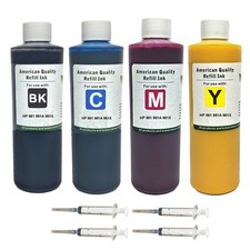 Ink Cartridge Refill Kit Bottles BKCMY Pigment Ink for HP 981 981A 981X 4X250ml picture