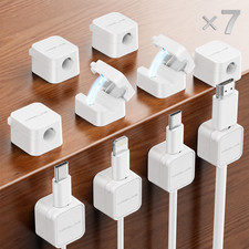 10Pack 2026 Upgraded Cord Organizer Magnetic Cable Clips [1S Lock] MRGLAS Cable picture