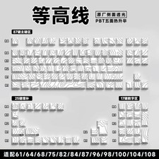 129/135-Key Anime Theme Transparent PBT Keycaps Side-Engraved for Keyboard NEW picture