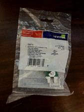 Brand New Sealed Leviton 61110-RV6, eXtreme Cat 6 QuickPort Connector, Green picture