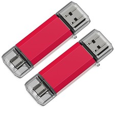 2PCS 16G 32G 64G 128G Dual TYPE-C OTG 2 in 1 USB 3.0 Flash Drive For Phone PC picture