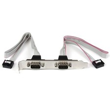 StarTech PLATE9M2P16 2 Port 16in DB9 Serial Port Bracket to 10 Pin Header picture