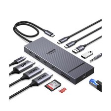 UGREEN 12 in 1 Triple 4K Docking Station with 2 HDMI, DP, 2x10G... USA FAST SHIP picture