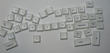 New White Replacement Keyboard Keys – Universal Fit – Choose Individual Key picture