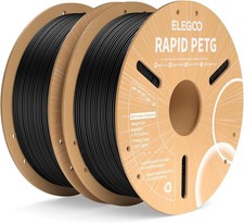 ELEGOO Rapid PETG Filament 1.75mm Black 2KG, High Speed 30-600mm/s 3D Printer Fi picture