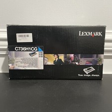 Lexmark C736H1CG Cyan High Yield Return Toner Cartridge for C736, X736, X738 picture