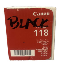 New Genuine Canon 118 Black Toner Cartridge for LBP7200C/7660C picture