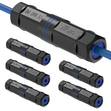 Waterproof Cat6 Coupler, IP68 Ethernet Connector, 6 Pack picture