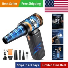 Compressed Air Duster, 260000RPM Cordless Electric Air Blower with Brushless ... picture