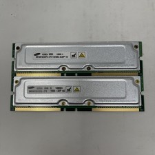 Samsung 256MB (2x128MB) PC1066 RDRAM RIMM Memory MR18R1624DF0-CT9 184-Pin *READ* picture