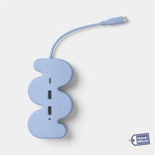 heyday - Novelty USB Hub - Squiggle Peri-Blue picture