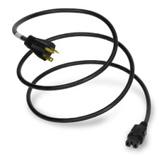 NEMA 5-20P to C15 15A 125V 14/3 SJT Power Cord - Black - 12ft picture