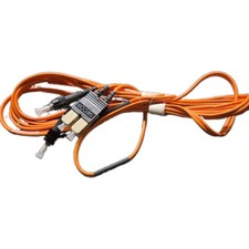 Lot of 4 Siecor Fiber Optic Patch Cable - ST to ST - 10ft picture