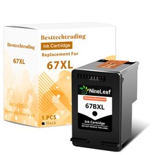 Refilled 67XL Black Ink Cartridge FOR HP DeskJet 1255 2722 Plus 4140 4152 4155 picture