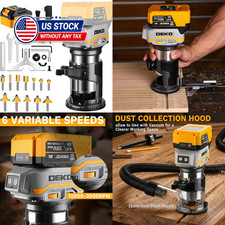 20V Cordless Wood Router with Brushless Motor, 4.0Ah Battery, Variable Speed picture