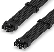 EZDIY-FAB 16AWG PCI-e 5.0 12VHPWR PSU Sleeved Cable, 600W 12+4 Pin Male to 12+4  picture