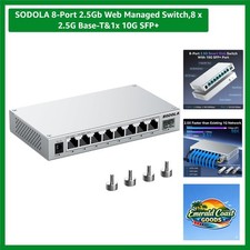 8-Port 2.5G Managed Switch with 10G SFP+ Uplink for Optimal Network Performance picture