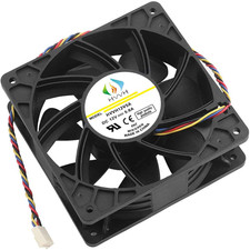 HVVH Dual Ball Bearings High Speed Durable 4 Pin DC 12V 5A 7000 RPM Cooling Fan picture