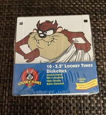Looney Tunes 10-3.5” Diskettes Volume One, 5 Character Designs. Sealed. picture