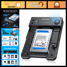 Dual Bay USB-C Hard Drive Docking Station - NVMe & SATA SSD/HDD Cloner, 10Gbps picture