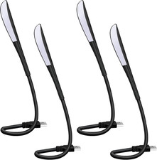 4 Pcs USB Reading Light, Flexible USB Lamp for Laptop with LED Beads and 3-Level picture