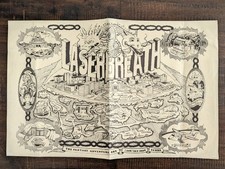 1985 Laserbreath BBS Poster Atari 130XE Fantasy Adventure Dial-Up Vintage 11x17 picture