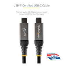 StarTech USB315CCV2M USB C Cable 5Gbps, High Quality USB-C Cable, USB 3.1/3.2 Ge picture