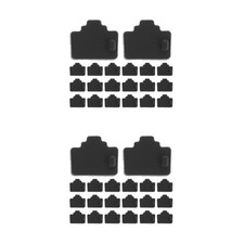 120Pcs Ethernet Port Dust Plugs for Computer Black Reusable Silicone Rj45 Cover picture