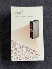 Epic Mobile Projection Keyboard  QWERTY Silver Bluetooth picture