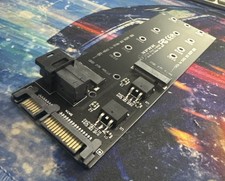 Dual M.2 to SFF-8643 & SATA Adapter Board | NVMe + SATA M.2 SSD Extension Card picture